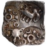 Punch-Marked Coin, South-Vidarbha Janapada (400-300 BC), Painganga River system, Silver 1/2