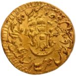 Awadh, Wajid Ali Shah, Lucknow Mint, Gold Mohur ( Ashrafi), AH 1272/9 RY, Obv: “tayid elah zille