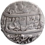 Bengal Presidency, Azimabad Mint, Sliver Rupee, 10 RY, In the name Shah Alam II, Obv: "saya-e-