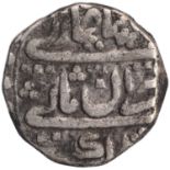 Jaisalmir, Ahkey Shahi Series, Silver Rupee, 22 RY, In the name of Muhammad Shah, Obv: sikka mubarak