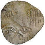 Punch-Marked Coin, Kalinga Janapada (500-260 BC), Silver Karshapana, ABCC type, Obv: four punches