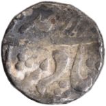 Kolhapur, Azamnagar(Gokak) Mint, Silver Rupee, In the name of Muhammad Shah, Obv: sikka mubarak