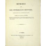 CAUCHY, Augustin-Louis. Mémoire sur les intégrales définies prises entre des limites imaginaires.