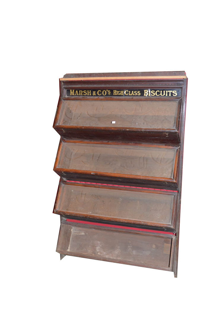 A Nice Old 'Marsh & Co's, High Class Biscuit Four Bin Stand