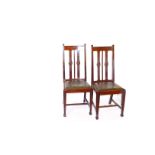 A Very Good Set of Six Mahogany Framed High Backed Dining Room Chairs