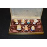 A Francessa Art China Set of Seven Thimbles