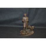 A Heritage Bronzed Figurine 'Scottish Shepherd'