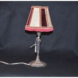 A Solid Silver Table Lamp, Sheffield 1927