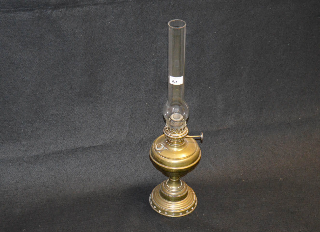 A Brass Based Oil Lamp