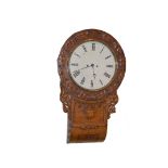 A Very Fine Oak Cased Double Fusee Clock