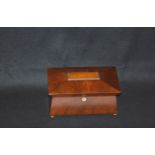 A Nice Shaped Mahogany Tea Caddy