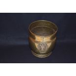 A Brass Planter, Lion Mask Handles