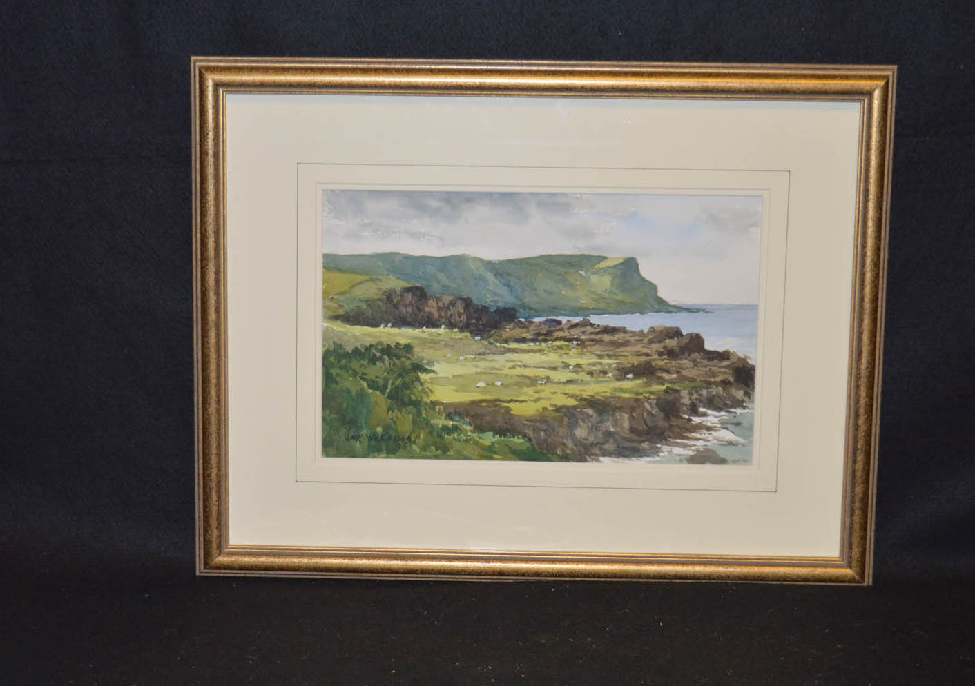 A Watercolour 'North Antrim Coast Towards Fairhead' - Jack Wilkinson