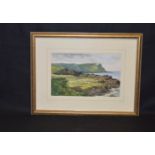 A Watercolour 'North Antrim Coast Towards Fairhead' - Jack Wilkinson