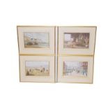 A Gilt Framed Set of Four Pictures, 'Fair Day' 'Harvest Time' etc - Lynch