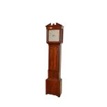 An Inlaid Mahogany Longcase Clock, Painted Arch Dial