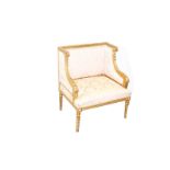 A Nice Gilt Framed Upholstered Chair