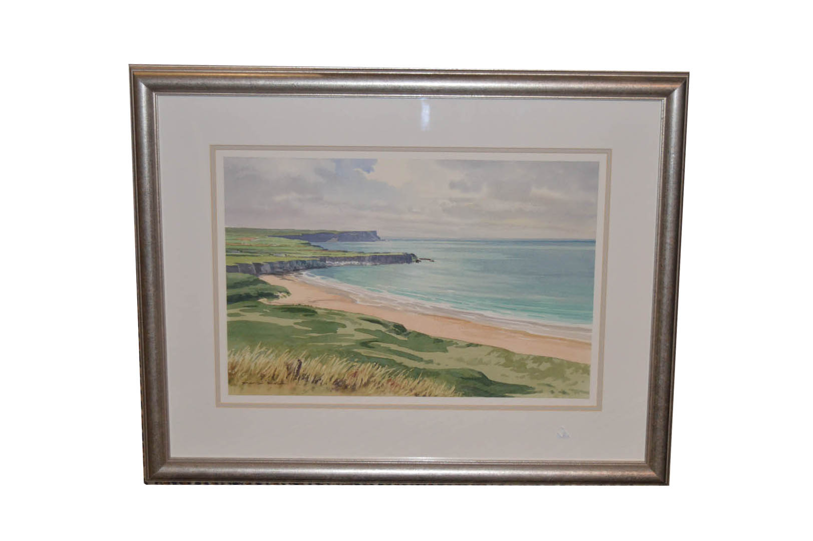 A Watercolour 'Whitepark Bay' - D Long