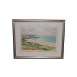 A Watercolour 'Whitepark Bay' - D Long