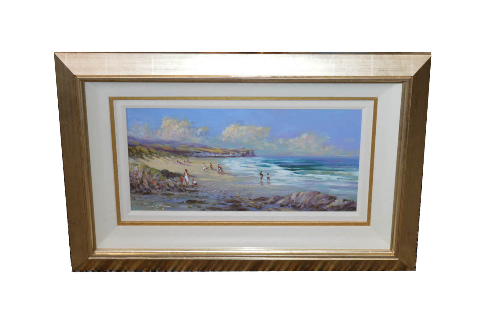 A Framed Oil Painting 'On Portstewart Strand' - William Cunningham