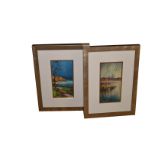 A Pair of Oil Paintings 'Sea and Landscapes' - W Cunningham