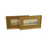 A Pair of Gilt Framed Watercolour ‘Sailing Boats’ – W Cannon