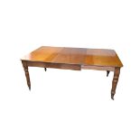 A Mahogany Dining Room Table, One Leaf