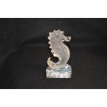 A Waterford Crystal Sea Horse