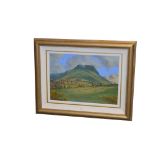 A Framed Oil 'Lurig Mountain, Cushendall' - David Overend