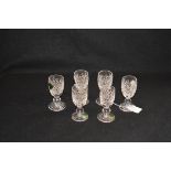 Six Waterford Crystal Sherry Glasses