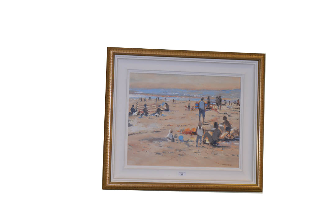 A Fine Oil Painting ‘Sunny Day, Portstewart Beach’ – Danny Todd