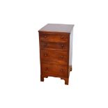 A Slimline Mahogany Chest of Four Drawers