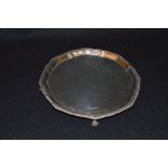 A Silver Salver / Card Tray, Sheffield 1923 Fattorini & Sons Ltd