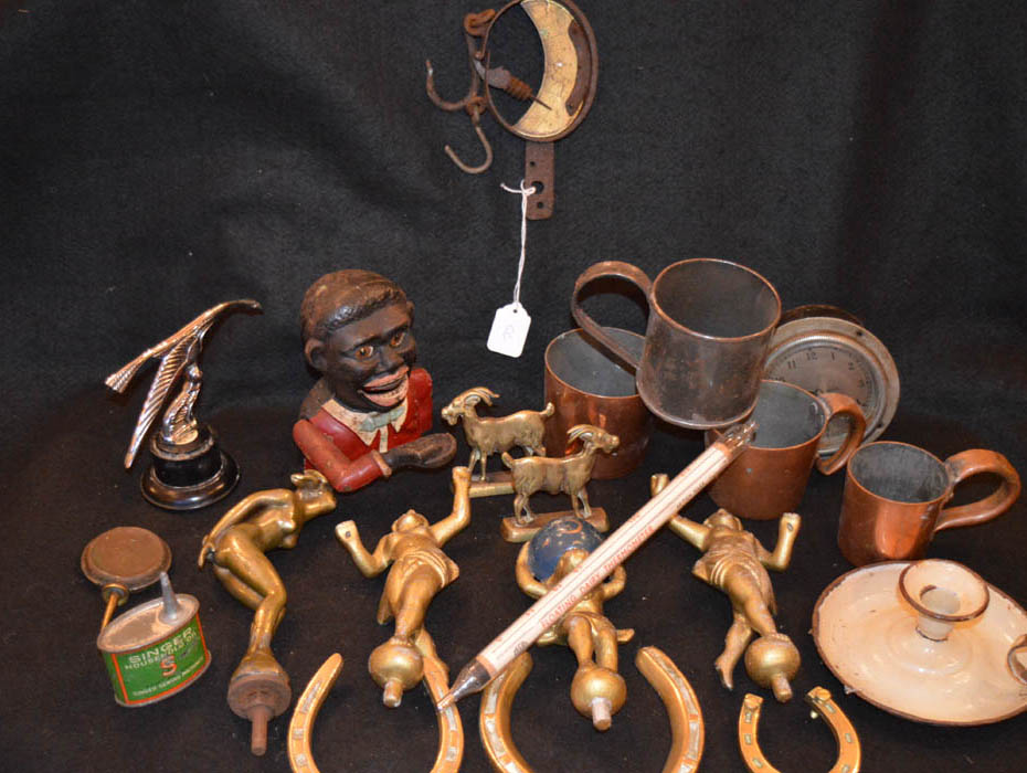 A Sundry Lot of Mascots, Horse Shoes etc