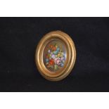 An Oval Minature Painting ‘Still Life’