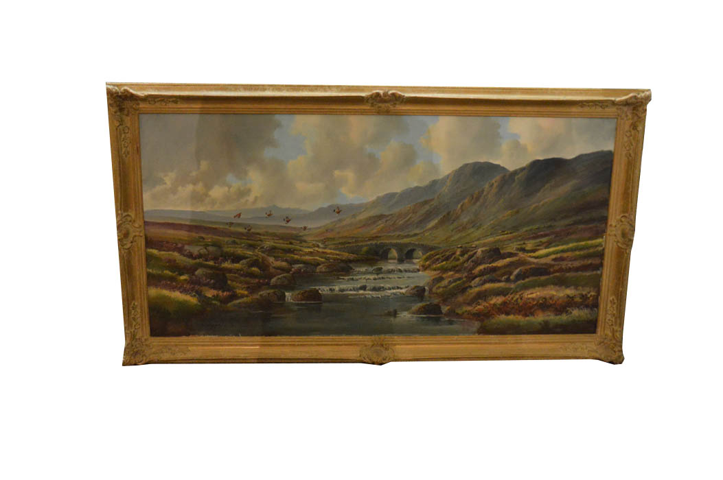 A Large Oil Painting ‘Connemara Coast’ – R B Higgins