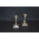 A Pair of Victorian Candlesticks, Birmingham 1897