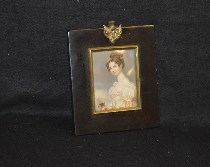 A Rectangular Framed Miniature of a Young Lady