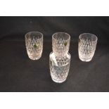 A Good Set of Eight Waterford Crystal Tumblers