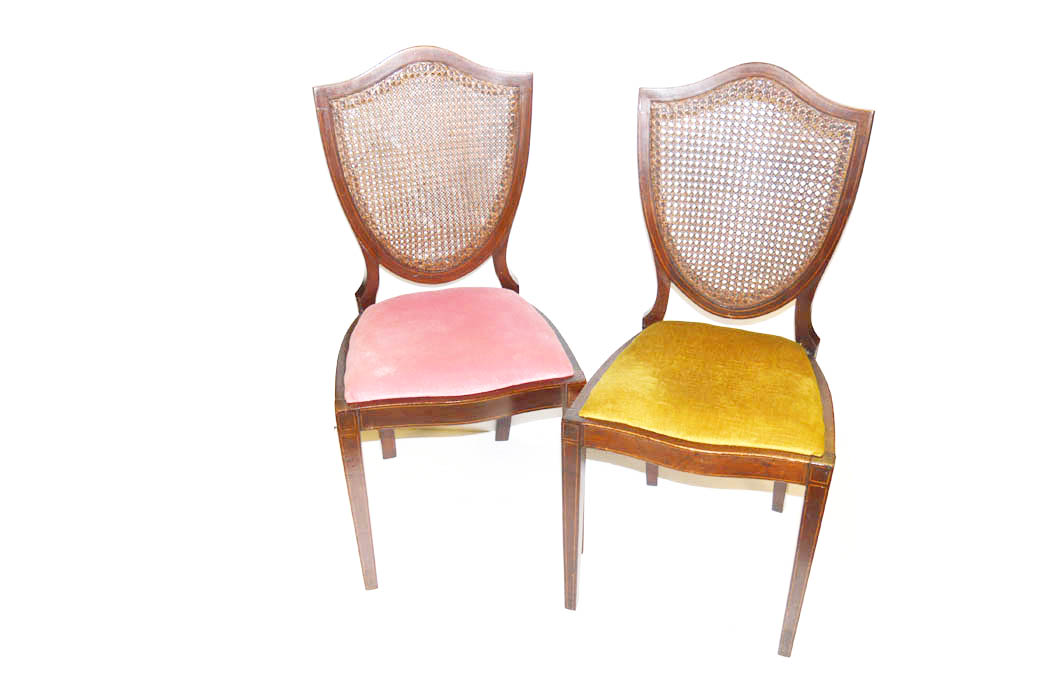 A Pair of Shield Back Chairs