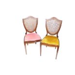 A Pair of Shield Back Chairs