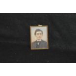 A Rectangular Framed Miniature of a Gentleman