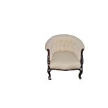 A Nice Upholstered Button Back Tub Chair