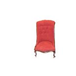 A Mahogany Framed Upholstered Ladies Chair