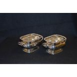 A Very Nice Pair of Silver Plated Two Handled Tureens