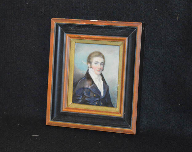 A Rectangular Framed Miniature of a Gent