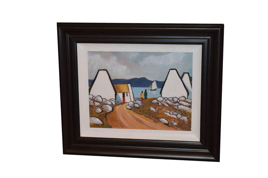 An Oil Painting ‘White Gables’ – C Geddis