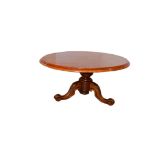 A Very Nice Large Circular Mahogany Breakfast Table on Centre Pedestal