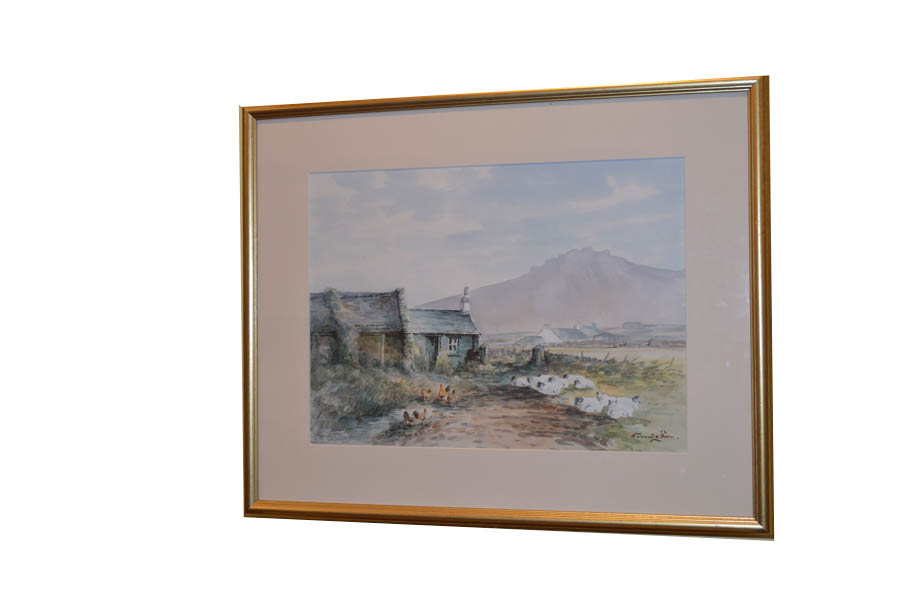 A Watercolour 'The Old Homestead' - Cunningham
