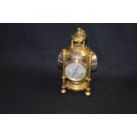 An Unusual Brass Clock Barometer